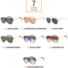 Load image into Gallery viewer, 2023 Retro Square Sunglasses For Men Women Oversized Frame Double Bridge Brand Designer Sun Glasses Trending Shades UV40