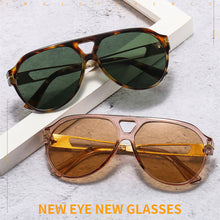 Load image into Gallery viewer, 2023 Retro Square Sunglasses For Men Women Oversized Frame Double Bridge Brand Designer Sun Glasses Trending Shades UV40