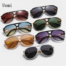 Load image into Gallery viewer, 2023 Retro Square Sunglasses For Men Women Oversized Frame Double Bridge Brand Designer Sun Glasses Trending Shades UV40