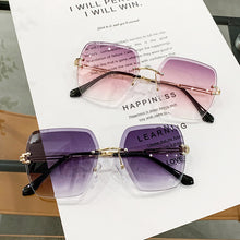 Load image into Gallery viewer, 2023 Rimless Gradient Sunglasses Women  Brand Designer Sun Glasses Ocean Water Cut Lens Eyeglasses Female UV400
