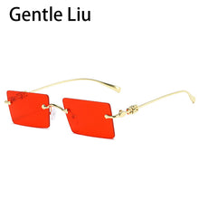 Load image into Gallery viewer, 2023 Rimless Sunglasses Women  Brand Designer Sun Glasses for Men Small Rectangle Eyewear Ladies UV400