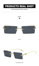 Load image into Gallery viewer, 2023 Rimless Sunglasses Women  Brand Designer Sun Glasses for Men Small Rectangle Eyewear Ladies UV400