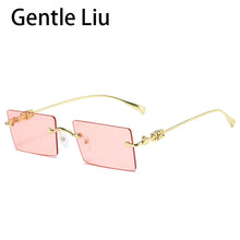 Load image into Gallery viewer, 2023 Rimless Sunglasses Women  Brand Designer Sun Glasses for Men Small Rectangle Eyewear Ladies UV400
