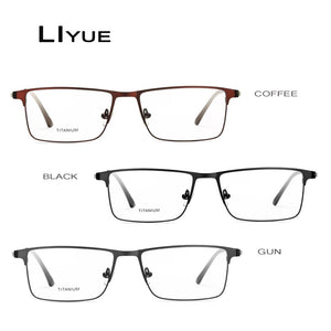 2023 Square Glasses Frame Women Men Optical Titanium Alloy eyeglasses Prescription Myopia Transparent glasses eyewear
