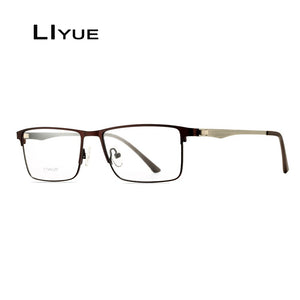 2023 Square Glasses Frame Women Men Optical Titanium Alloy eyeglasses Prescription Myopia Transparent glasses eyewear