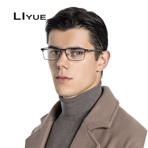 2023 Square Glasses Frame Women Men Optical Titanium Alloy eyeglasses Prescription Myopia Transparent glasses eyewear