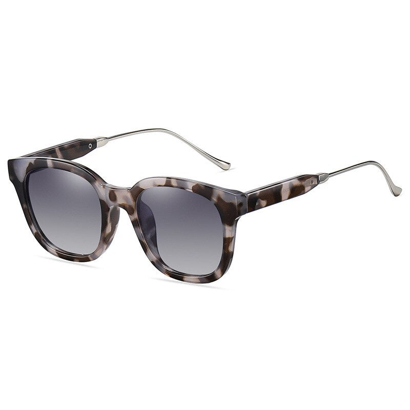 2023 Square Polarized Sunglasses For Men Women Retro Metal Legs Eyewear Gradient Shades UV400 Trending Sun Glasses