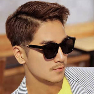 2023 Square Polarized Sunglasses For Men Women Retro Metal Legs Eyewear Gradient Shades UV400 Trending Sun Glasses