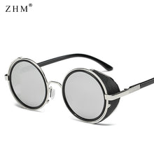 Load image into Gallery viewer, 2023 Steampunk Sunglasses Women Men Vintage  Round Metal Sun Glasses UV400 Steam Retro Sunglassess Gafas De Sol Mujer