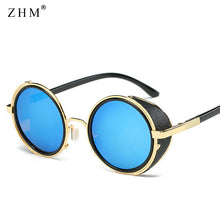 Load image into Gallery viewer, 2023 Steampunk Sunglasses Women Men Vintage  Round Metal Sun Glasses UV400 Steam Retro Sunglassess Gafas De Sol Mujer