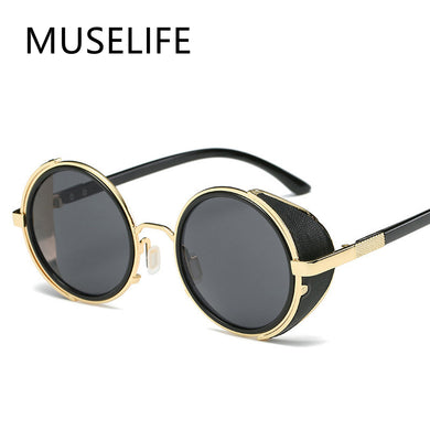 2023 Vintage Round SteamPunk Flip Up Sunglasses Classic Double Layer Clamshell Design Sun Glasses Oculos De Sol
