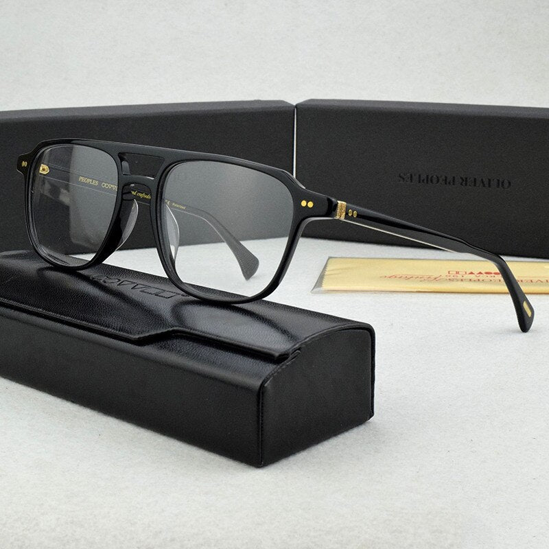 2023 ov5582 Vintage Acetate Optical Glasses Frame Men Square Myopia Prescription Glasses Women  brand Spectacles