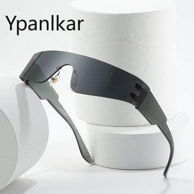 2023 Frameless Sunglasses Women's Punk Sports Sunglasses Men's Frame Color Glasses Shades for Women