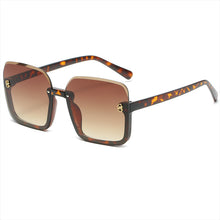 Load image into Gallery viewer, 2023 Half Frame Square Sunglasses for Women Trendy Brand Design Gradient Green Sun Glasses Men Shades UV400 Korean Style ins