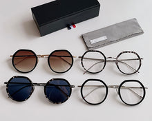 Carica l&#39;immagine nel visualizzatore di Gallery, 2023 High Quatity Luxurious Pure Titanium Sun Glasses Thom Brand Retro Round Sunglasses UV Protection Outdoor Eyewear