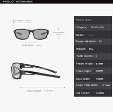 Load image into Gallery viewer, 2023 Hot! Driving Polarized Photochromic Sunglasses Men Chameleon Glasses Women Sunglasses Drivers Gafas de sol hombre 1008