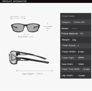 2023 Hot! Driving Polarized Photochromic Sunglasses Men Chameleon Glasses Women Sunglasses Drivers Gafas de sol hombre 1008