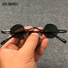 Load image into Gallery viewer, 2023 Ins Punk Round Sunglasses Retro Sunglasses For Men and Women Ultra Small Frame Hip Hop Style Sunglasses UV400
