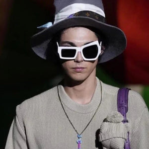 2023 Irregular Punk Sunglasses Cat Eye Glasses Men Women Party Streetwear Shades UV400 Unique Personality Eyewear