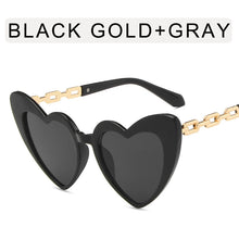 Load image into Gallery viewer, 2023 Ladies Car Driving Glasses Chain Sunglasses Cute Peach Heart Glasses Heart-shaped Decorative Sunglasses