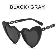 Load image into Gallery viewer, 2023 Ladies Car Driving Glasses Chain Sunglasses Cute Peach Heart Glasses Heart-shaped Decorative Sunglasses
