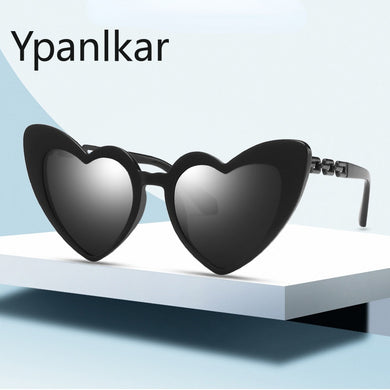 2023 Ladies Car Driving Glasses Chain Sunglasses Cute Peach Heart Glasses Heart-shaped Decorative Sunglasses