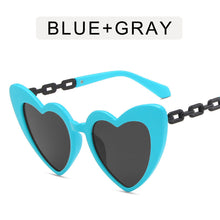 Load image into Gallery viewer, 2023 Ladies Car Driving Glasses Chain Sunglasses Cute Peach Heart Glasses Heart-shaped Decorative Sunglasses