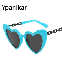 Load image into Gallery viewer, 2023 Ladies Car Driving Glasses Chain Sunglasses Cute Peach Heart Glasses Heart-shaped Decorative Sunglasses