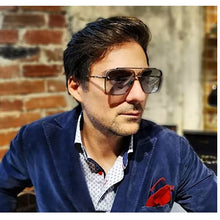 Load image into Gallery viewer, 2023  brand design Mach Six Style Gradient lens Sunglasses Men Vintage Brand Design Sun Glasses Oculos punk