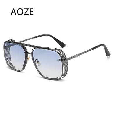 2023  brand design Mach Six  Style Gradient lens Sunglasses PUNK Men Vintage Brand Design Sun Glasses Oculos 115