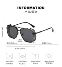 Load image into Gallery viewer, 2023  brand design Mach Six  Style Gradient lens Sunglasses PUNK Men Vintage Brand Design Sun Glasses Oculos 115