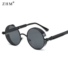 Load image into Gallery viewer, 2023 Metal Steampunk Sunglasses Men Women Round Glasses Brand Design Vintage Sunglasses  UV400 Eyewear