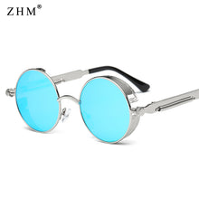 Load image into Gallery viewer, 2023 Metal Steampunk Sunglasses Men Women Round Glasses Brand Design Vintage Sunglasses  UV400 Eyewear
