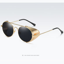 Load image into Gallery viewer, 2023 Mens Womens Eyewear Metal Vintage Gothic Steampunk Sunglasses Round Mirrored Retro Sunglasses