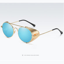 Load image into Gallery viewer, 2023 Mens Womens Eyewear Metal Vintage Gothic Steampunk Sunglasses Round Mirrored Retro Sunglasses