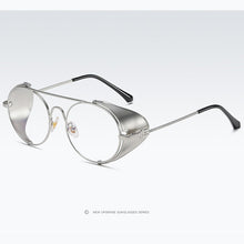 Load image into Gallery viewer, 2023 Mens Womens Eyewear Metal Vintage Gothic Steampunk Sunglasses Round Mirrored Retro Sunglasses
