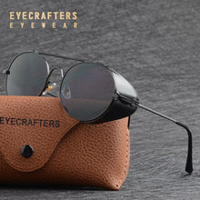Load image into Gallery viewer, 2023 Mens Womens Eyewear Metal Vintage Gothic Steampunk Sunglasses Round Mirrored Retro Sunglasses