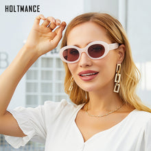 Load image into Gallery viewer, 2023 Oval Jelly Grey Pink Sunglasses Women Brand Designer Shades UV400 Men Round Sun Glasses Oculos Gafas De Sol