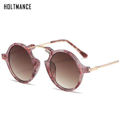 2023 Steampunk Round Women Sunglasses Rivets Decoration Shades UV400 Men Trending Punk Leopard Sun Glasses