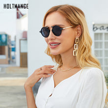 Load image into Gallery viewer, 2023 Steampunk Round Women Sunglasses Rivets Decoration Shades UV400 Men Trending Punk Leopard Sun Glasses