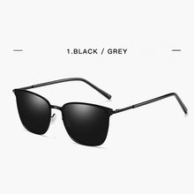 Load image into Gallery viewer, 2023  Stylish Polarized Sunglasses Men Square Metal Frame Grey Glasses Men Driver driving sunglasses UV400