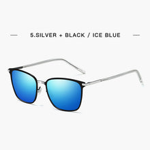 Load image into Gallery viewer, 2023  Stylish Polarized Sunglasses Men Square Metal Frame Grey Glasses Men Driver driving sunglasses UV400