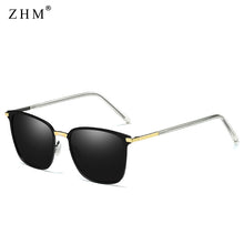 Load image into Gallery viewer, 2023  Stylish Polarized Sunglasses Men Square Metal Frame Grey Glasses Men Driver driving sunglasses UV400