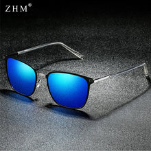 Load image into Gallery viewer, 2023  Stylish Polarized Sunglasses Men Square Metal Frame Grey Glasses Men Driver driving sunglasses UV400
