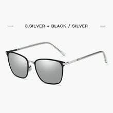 Load image into Gallery viewer, 2023  Stylish Polarized Sunglasses Men Square Metal Frame Grey Glasses Men Driver driving sunglasses UV400