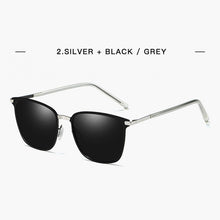 Load image into Gallery viewer, 2023  Stylish Polarized Sunglasses Men Square Metal Frame Grey Glasses Men Driver driving sunglasses UV400