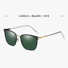 Load image into Gallery viewer, 2023  Stylish Polarized Sunglasses Men Square Metal Frame Grey Glasses Men Driver driving sunglasses UV400