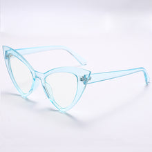Load image into Gallery viewer, 2023 Cat Eye Computer Glasses Women Anti Blue Triangle Optical Frames Ladies Eyewear Spectacle Eyeglass