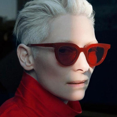 2023 Cat Eye Retro Men's and Women's Sunglasses Korean Ocean Film Sunglasses Joker Street Shooting Trend UV Sunglasses