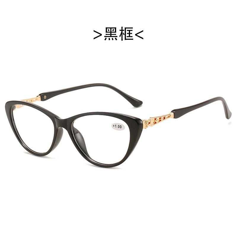 2023 Cateye Reading Glasses Women Prescription Presbyopic Optical Eyeglasses Eyewear For Vision Unisex +1+2+4